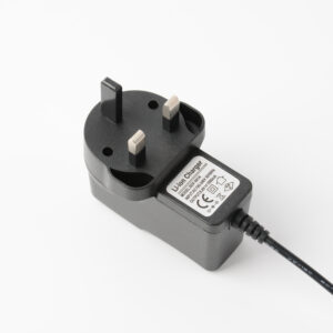 8.4v 1a uk plug charger, 2s 18650 li ion battery charger, 7.4v lithium battery charger, auto power off with led indicato